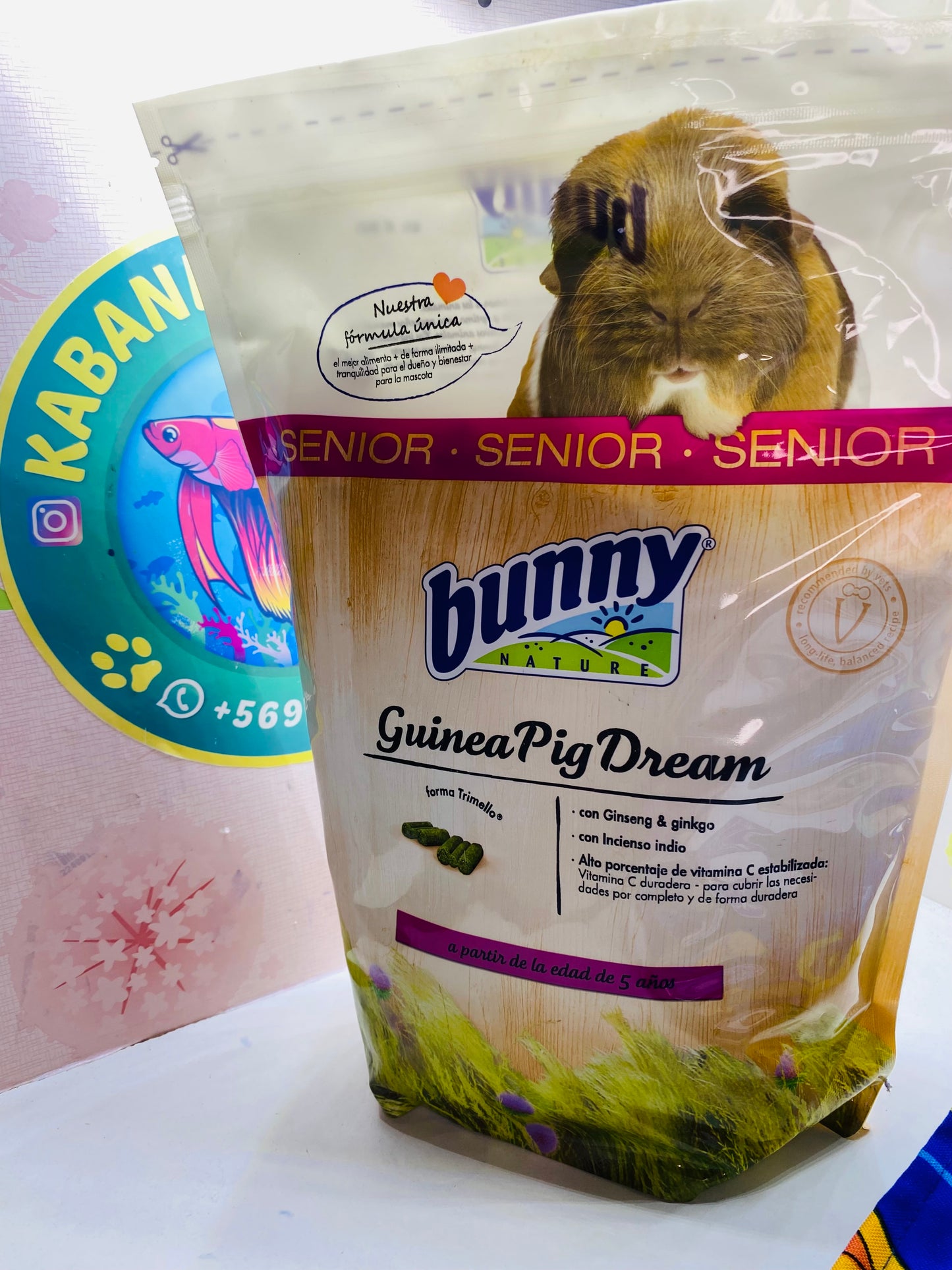 Alimento pelet para cuy - joven y senior Marca Bunny