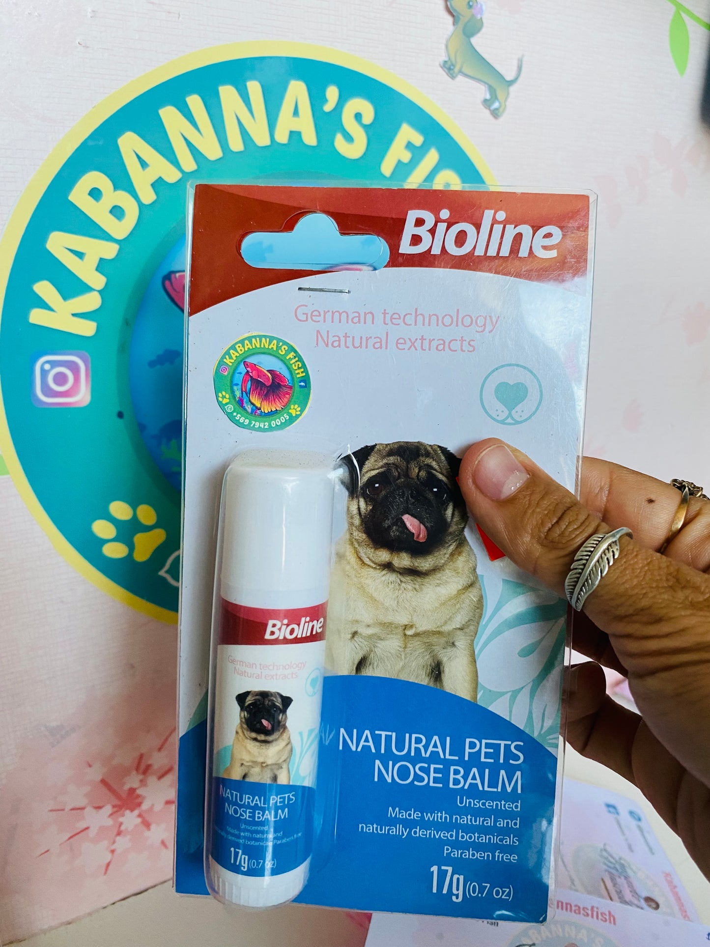 Bálsamo nasal para mascota
