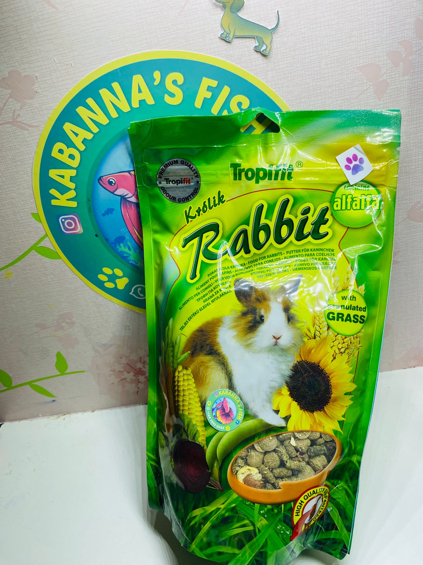 Alimento pelet para conejo