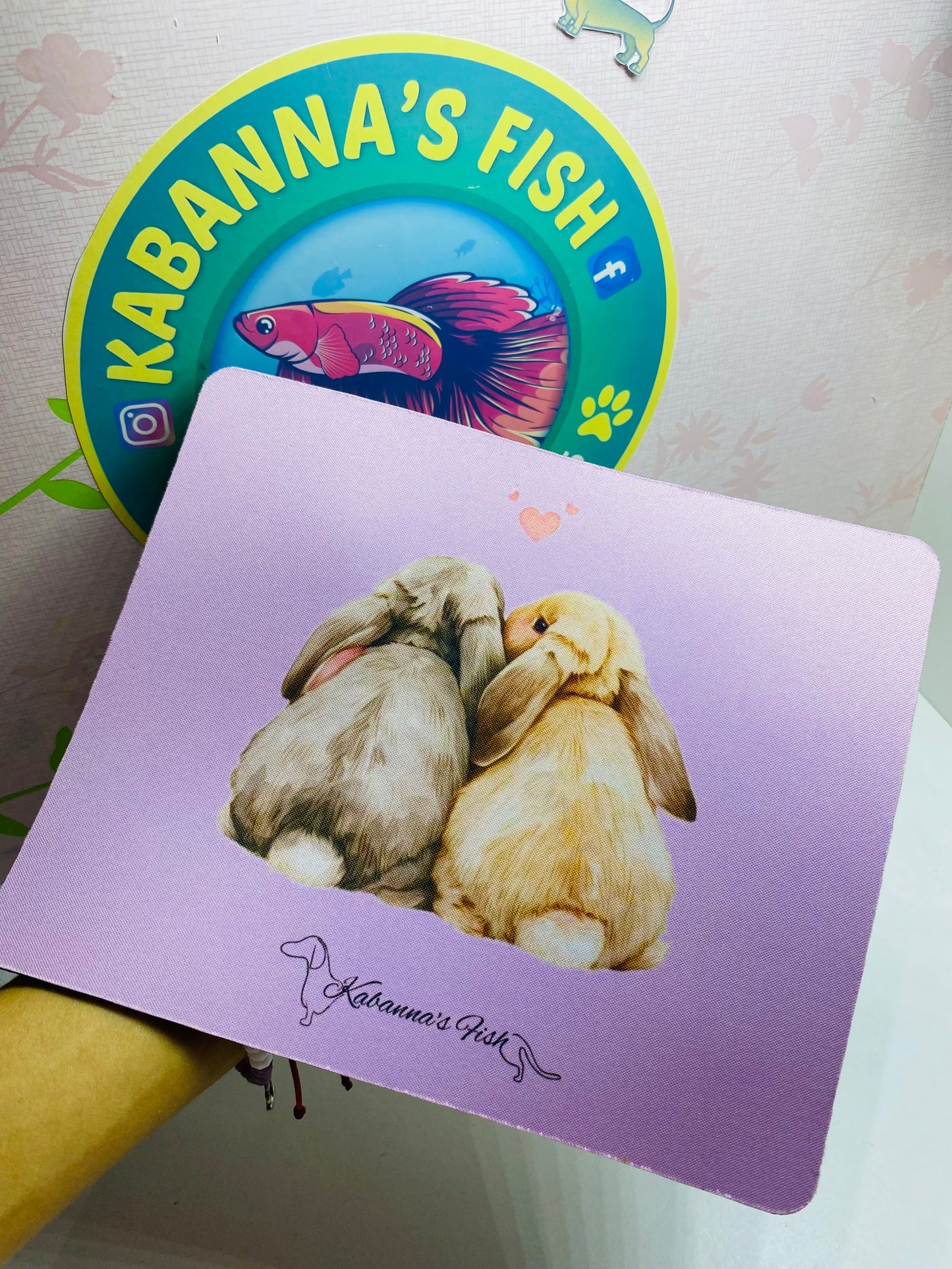 Mouse pad bunny love