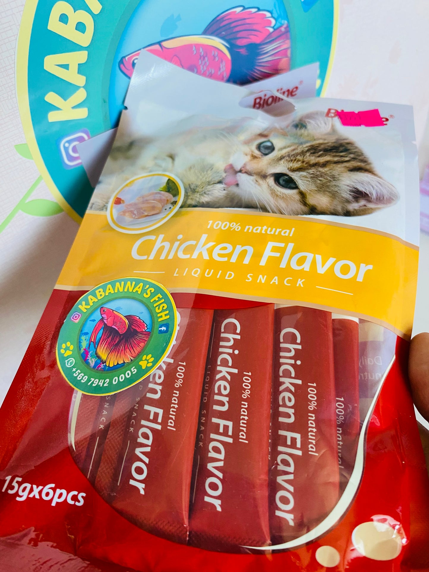 Snacks cremoso para gato