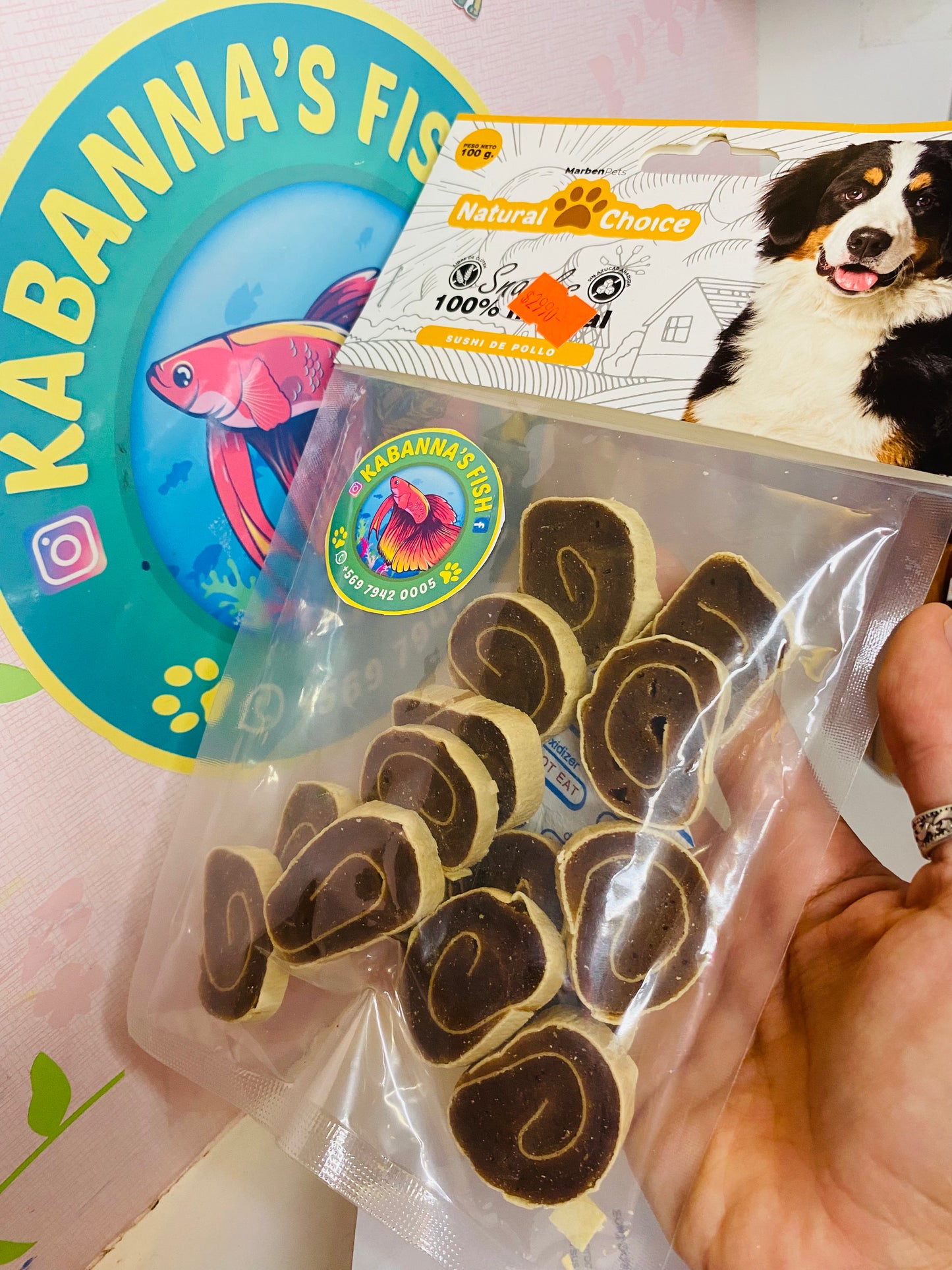 Snack Perro •Sushi de pollo