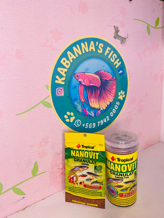 Alimento Granulado para peces - Nanovit